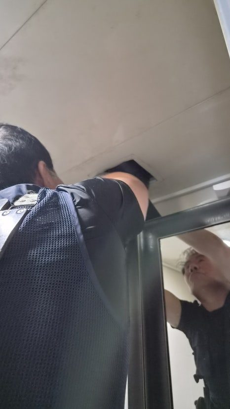 울산 북구 매곡동 월드메르디앙 화장실 환풍기 탄내 원인과 환풍기 교체 후기 시공 과정 6