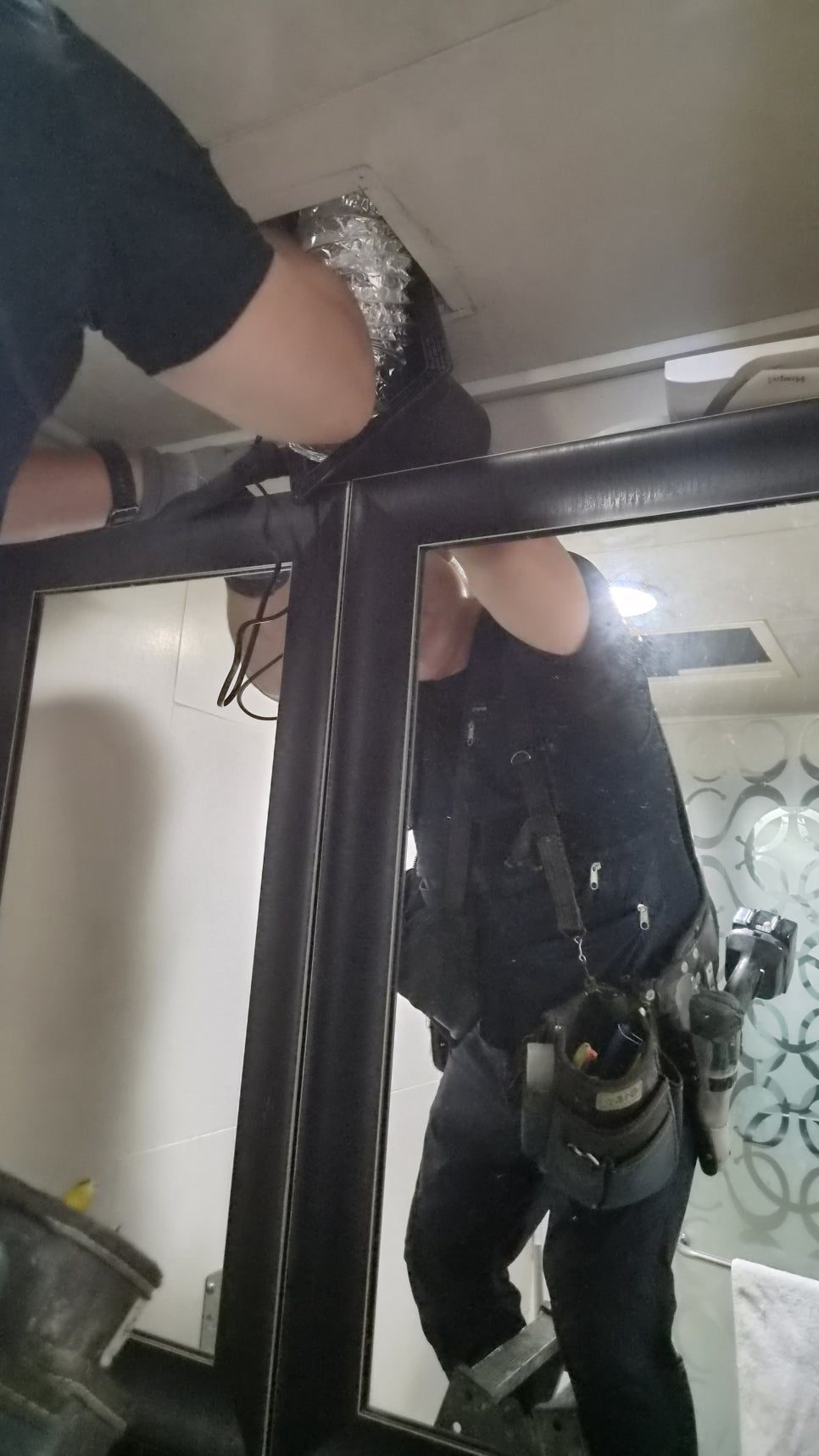 울산 북구 매곡동 월드메르디앙 화장실 환풍기 탄내 원인과 환풍기 교체 후기 시공 과정 7